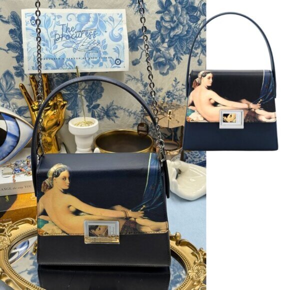 🆕 A. CLOUD x LOUVRE MUSEUM 🧿 NWT "Olympia" By Manet Handbag w Chain Crossbody - Picture 1 of 16